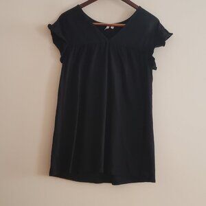 Black Cotton Mini Dress [ASOS] [Size 8]